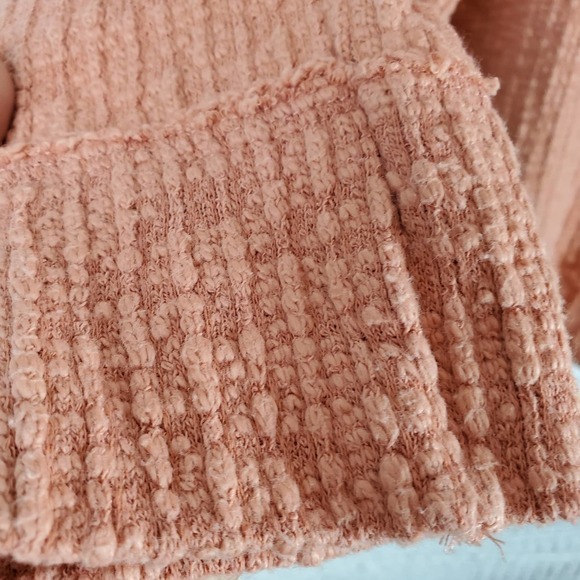 Two by Vince Camuto Women Knitted Cardigan Button Front Closure Coral Sweater - Picture 6 of 10